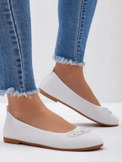 Outlet Materiałowe damskie baleriny Magger Baleriny Klasyczne