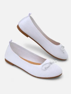 Outlet Materiałowe damskie baleriny Magger Baleriny Klasyczne