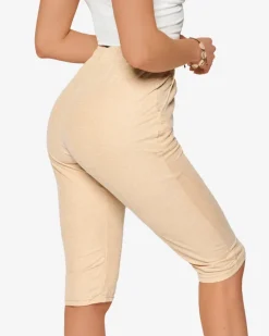 Clearance Materiałowe spodenki damskie 3/4 w kolorze m PLUS SIZE Spodenki 3/4|Krótkie Spodenki