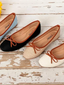 Outlet Matowe damskie baleriny Saaferr Baleriny Klasyczne