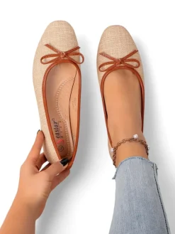 Outlet Matowe damskie baleriny Saaferr Baleriny Klasyczne