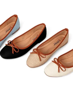 Outlet Matowe damskie baleriny Saaferr Baleriny Klasyczne