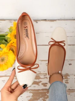 New Matowe damskie baleriny Saaferr Baleriny Klasyczne