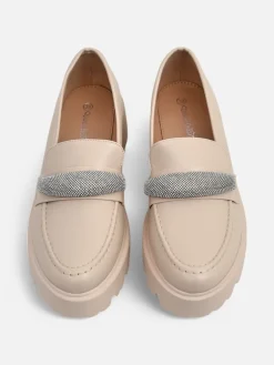 Sale Mokasyny damskie z cyrkoniami Emerne Mokasyny Na Płaskiej Podeszwie