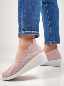 Clearance Mokasyny damskie na niskim koturnie Epoles Mokasyny Na Obcasie