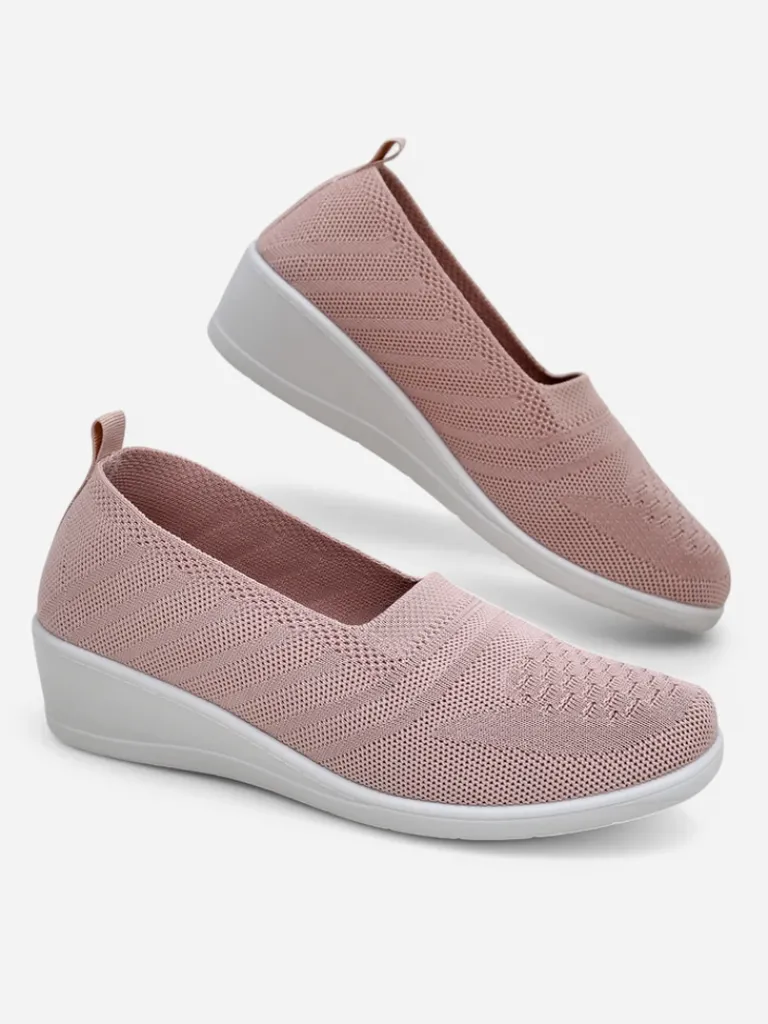 Clearance Mokasyny damskie na niskim koturnie Epoles Mokasyny Na Obcasie