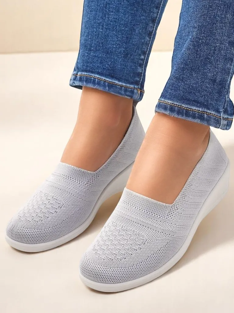 Clearance Mokasyny damskie na niskim koturnie Epoles Mokasyny Na Obcasie