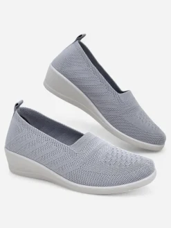 Clearance Mokasyny damskie na niskim koturnie Epoles Mokasyny Na Obcasie