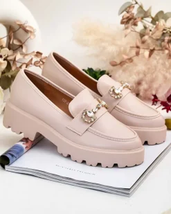 Outlet Mokasyny damskie Bertaf Mokasyny Na Płaskiej Podeszwie