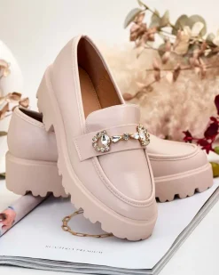 Outlet Mokasyny damskie Bertaf Mokasyny Na Płaskiej Podeszwie