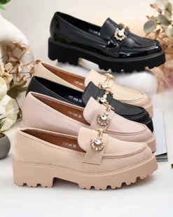 Outlet Mokasyny damskie Bertaf Mokasyny Na Płaskiej Podeszwie