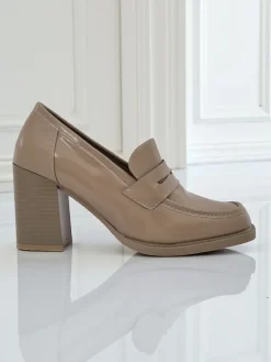 Discount Mokasyny damskie na obcasie Minerva Mokasyny Na Obcasie