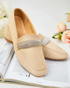 Discount Mokasyny damskie eko zamszowe Rellpes Półbuty|Mokasyny Na Płaskiej Podeszwie