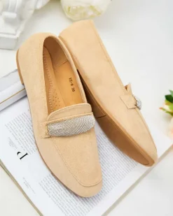 Discount Mokasyny damskie eko zamszowe Rellpes Półbuty|Mokasyny Na Płaskiej Podeszwie