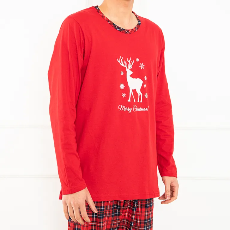 Outlet Męska piżama świąteczna Piżamy