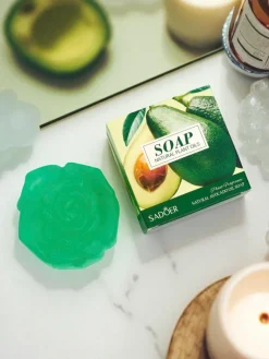 New Mydełko glicerynowe w kształcie kwiatu Awokado Artykuły Chemiczne|Higiena I Zdrowie