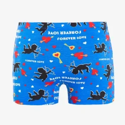 Clearance Niebieskie męskie bokserki z printem Majtki