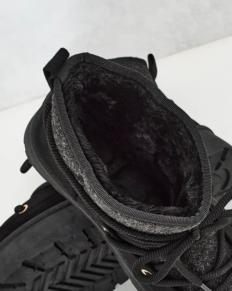 Best Śniegowce damskie sznurowane Filori Śniegowce|Botki Na Płaskim Obcasie