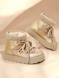 Sale Śniegowce damskie sznurowane Iniuc Śniegowce|Botki Z Delikatnym Ociepleniem