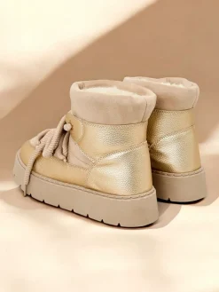 Sale Śniegowce damskie sznurowane Iniuc Śniegowce|Botki Z Delikatnym Ociepleniem