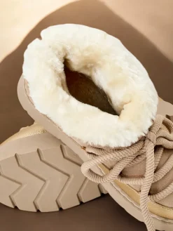 Sale Śniegowce damskie sznurowane Iniuc Śniegowce|Botki Z Delikatnym Ociepleniem