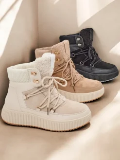 Outlet Śniegowce damskie Dasendas Śniegowce|Trapery