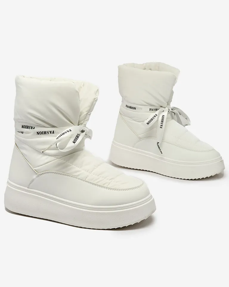 Outlet Śniegowce damskie Alinnia Śniegowce|Botki Z Grubym Ociepleniem