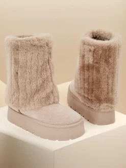 Clearance Śniegowce damskie Rinemo Śniegowce|Botki Z Delikatnym Ociepleniem