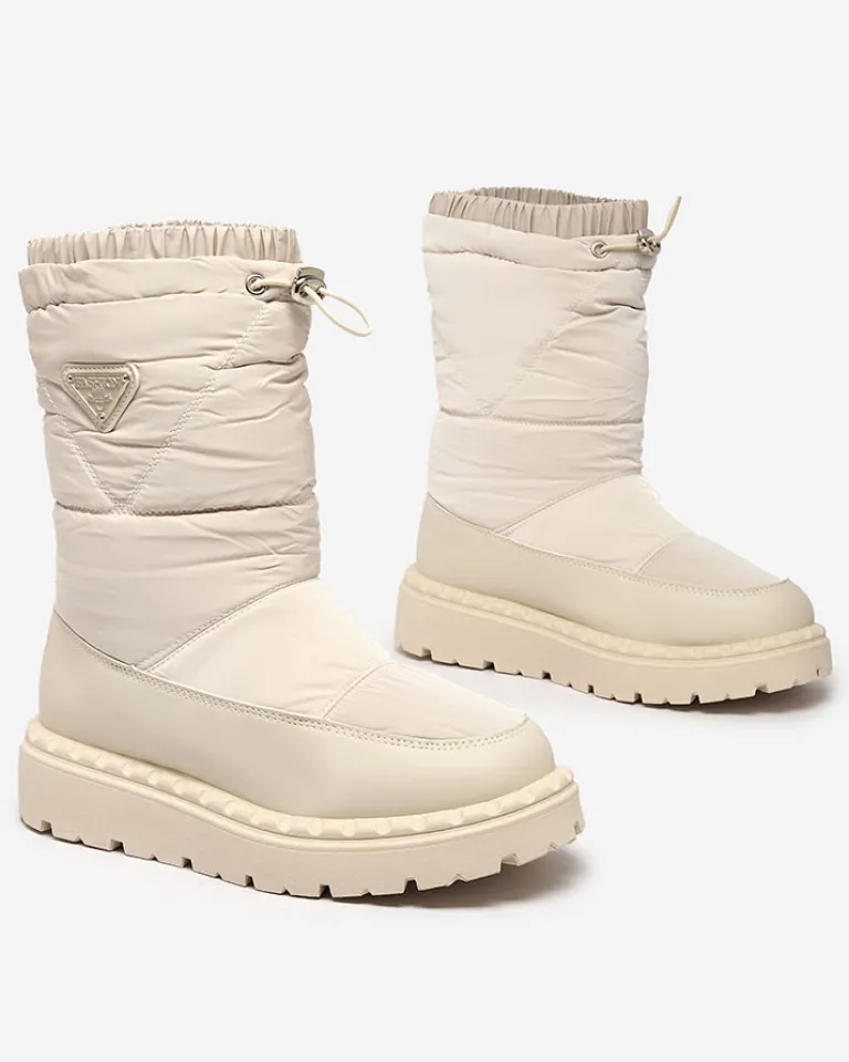 Śniegowce damskie Eomlla Botki Z Grubym Ociepleniem|Botki Na Platformie