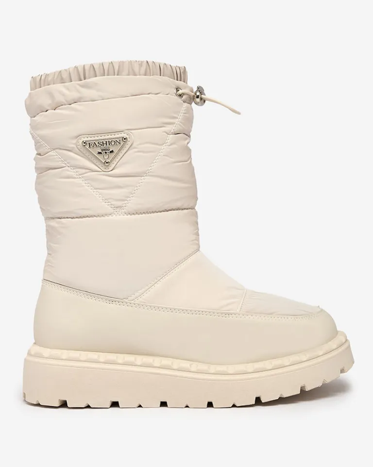 Śniegowce damskie Eomlla Botki Z Grubym Ociepleniem|Botki Na Platformie