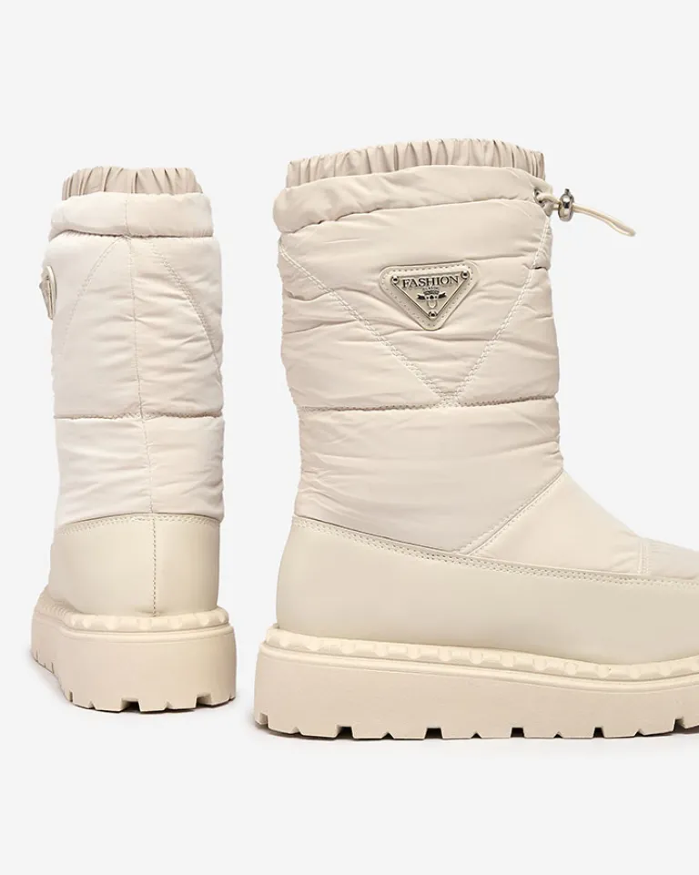 Śniegowce damskie Eomlla Botki Z Grubym Ociepleniem|Botki Na Platformie