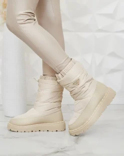 Śniegowce damskie Eomlla Botki Z Grubym Ociepleniem|Botki Na Platformie