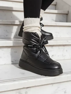 New Śniegowce damskie Alinnia Śniegowce|Botki Z Grubym Ociepleniem