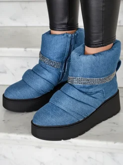 Sale Śniegowce damskie na koturnie Renosi Śniegowce