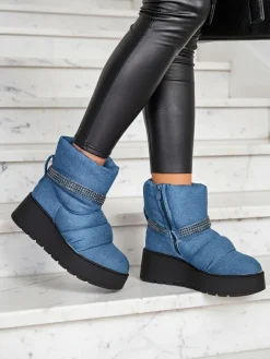 Sale Śniegowce damskie na koturnie Renosi Śniegowce