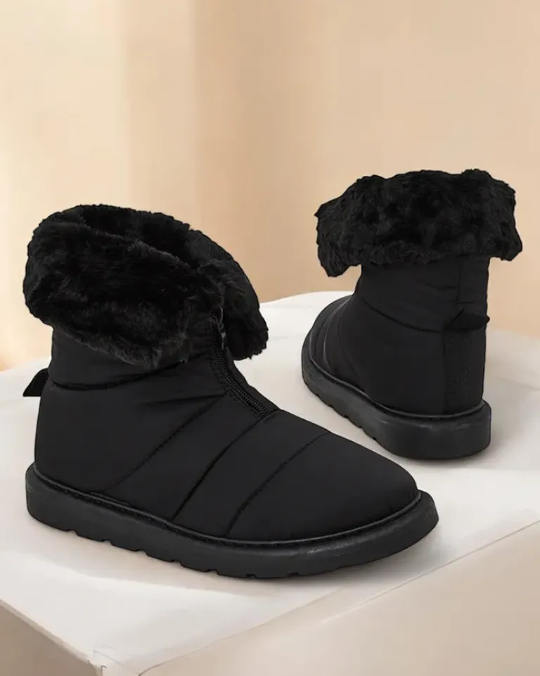 Best Śniegowce damskie Nesisa Botki Z Delikatnym Ociepleniem|Botki Na Płaskim Obcasie