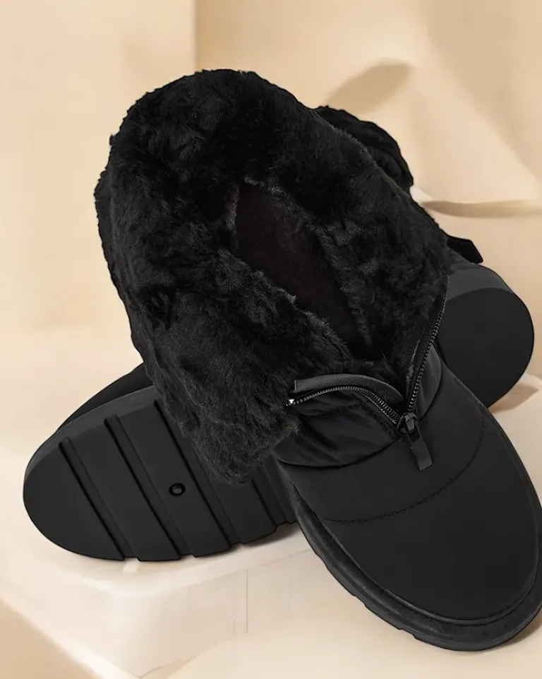 Best Śniegowce damskie Nesisa Botki Z Delikatnym Ociepleniem|Botki Na Płaskim Obcasie