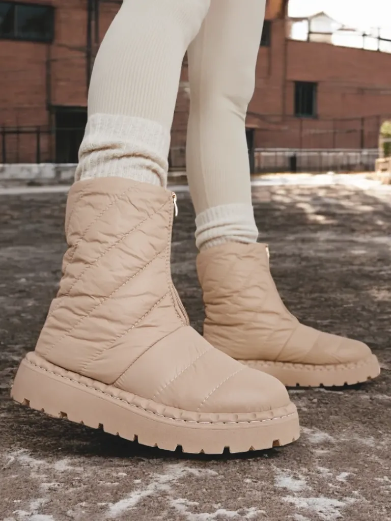 Śniegowce damskie Esissa Śniegowce|Botki Z Delikatnym Ociepleniem