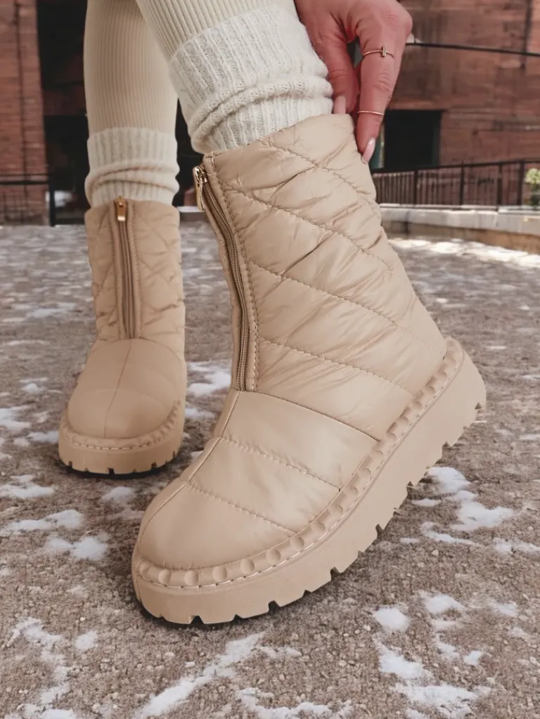 Śniegowce damskie Esissa Śniegowce|Botki Z Delikatnym Ociepleniem