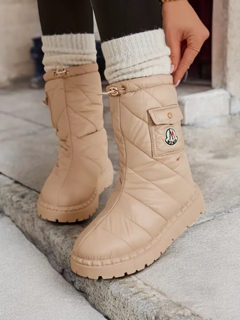 Śniegowce damskie Eloig Śniegowce|Botki Z Delikatnym Ociepleniem