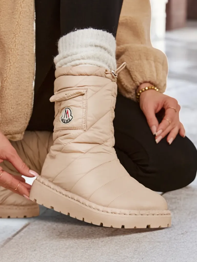 Śniegowce damskie Eloig Śniegowce|Botki Z Delikatnym Ociepleniem