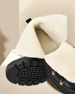 Clearance Śniegowce damskie sznurowane Lorii Śniegowce|Botki Z Grubym Ociepleniem