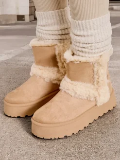 Clearance Śniegowce damskie Rylly Śniegowce|Botki Z Delikatnym Ociepleniem