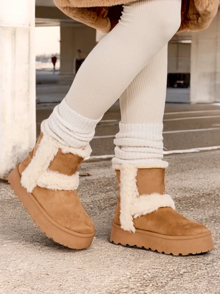 Clearance Śniegowce damskie Rylly Śniegowce|Botki Z Delikatnym Ociepleniem