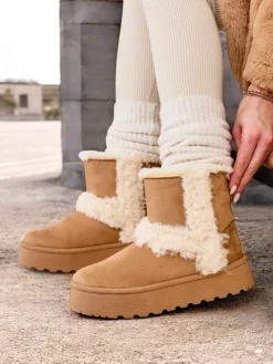 Clearance Śniegowce damskie Rylly Śniegowce|Botki Z Delikatnym Ociepleniem