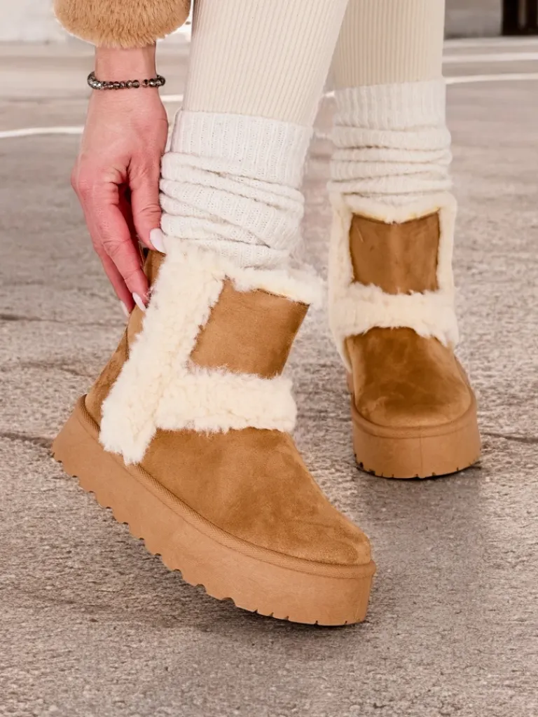 Clearance Śniegowce damskie Rylly Śniegowce|Botki Z Delikatnym Ociepleniem