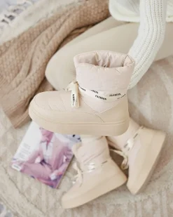 Discount Śniegowce damskie Alinnia Śniegowce|Botki Z Grubym Ociepleniem