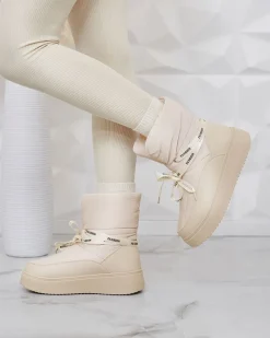 Discount Śniegowce damskie Alinnia Śniegowce|Botki Z Grubym Ociepleniem