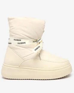 Discount Śniegowce damskie Alinnia Śniegowce|Botki Z Grubym Ociepleniem