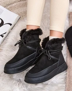 Sale Śniegowce damskie Lesiasob Śniegowce|Botki Z Delikatnym Ociepleniem